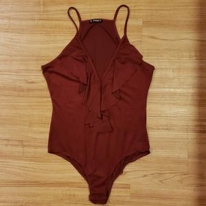 Shein ruffle bodysuit
